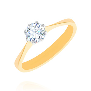 Gold 585 Ring mit Zirkonia