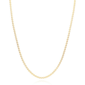 Goldkaffee Halskette 585 Kette 2 mm Gelbgold 55 cm