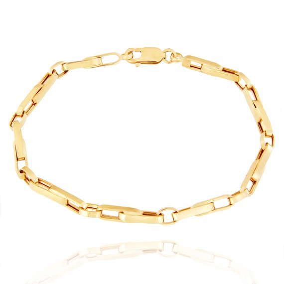 Herren-Armband 585, gold, klobig, 22 cm