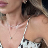 Gold Damen Tiger Halskette 585 Diamant Tiger Kopf Fußkettchen Kette