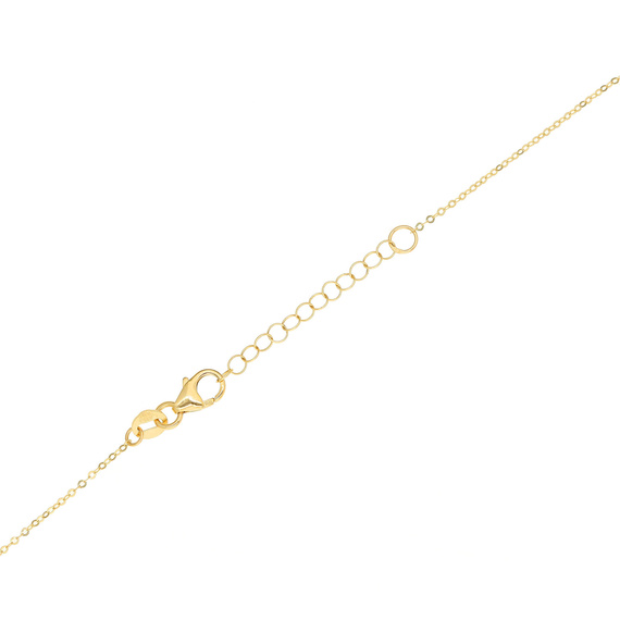 Gold Schmetterling Halskette 585 Schmetterling farbig emailliert 42-47 cm