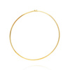 Goldband Halskette 585 halbsteif elastisch 43 cm