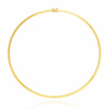 Goldband Halskette 585 halbsteif elastisch 43 cm