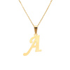 Gold-Anhänger 585 Buchstabe schräg A