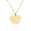 Gold 585 durchbrochener schlichter Herz-Anhänger