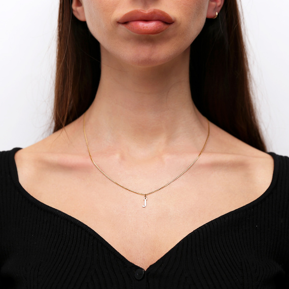 Goldanhänger 585 einfacher Kleinbuchstabe J