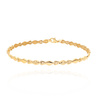 Damen Gold 585 halbsteifes Gliederarmband mit Diamanten 19,5 cm