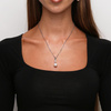 Damen Goldkette aus Weißgold 585 mit Zuchtperle 45 cm