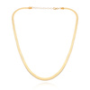 Goldband Halskette Adder 585 glatt 4 mm Länge 36-40 cm Choker