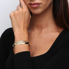 Gold 585 Frauen durchbrochene Armspange Armband steif dekorativ