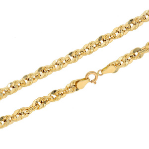 Goldkette 585 Iridiumgeflecht 5,5 mm Länge 50 cm
