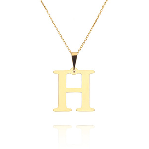 Gold-Anhänger 585 einfacher Buchstabe H Höhe 2 cm