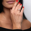 Goldring 585 Saphir 0,43 Karat Diamanten 0,14 Karat