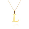 Gold-Anhänger 585 einfacher Buchstabe L Höhe 2 cm