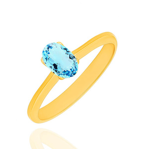 Goldring 585 Saphir 0,43 Karat Diamanten 0,14 Karat
