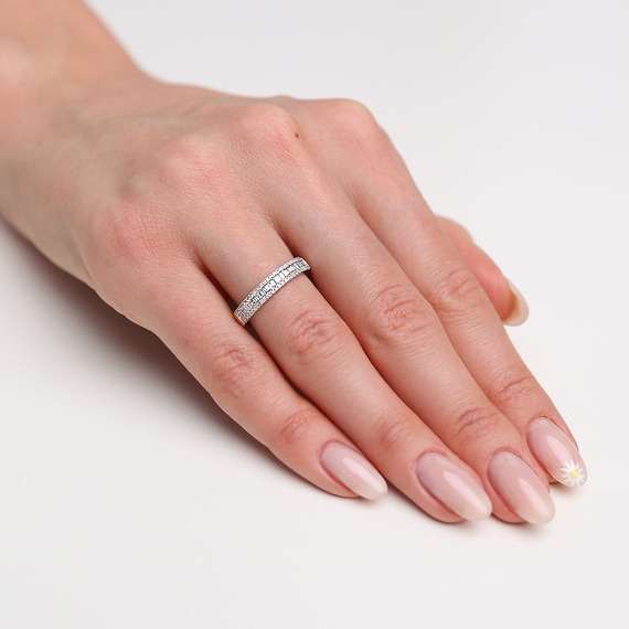 585 Goldring besetzt mit 0,23 Karat Diamanten