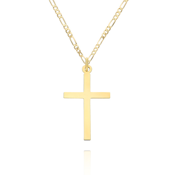 Goldanhänger 585 schlichtes schmales Kreuz 