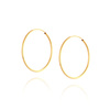Gold 585 Diamant Kreis Ohrringe Durchmesser 3 cm