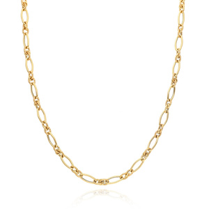 Gold Halskette 585 Kette geblasen breite Diamantglieder 