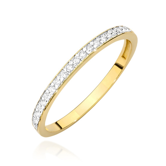 Goldring mit Diamanten rundherum 0,29 ct