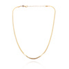 Goldkette schmaler Band Schlangenmuster 585 glatt 2,5 mm Länge 42–45 cm