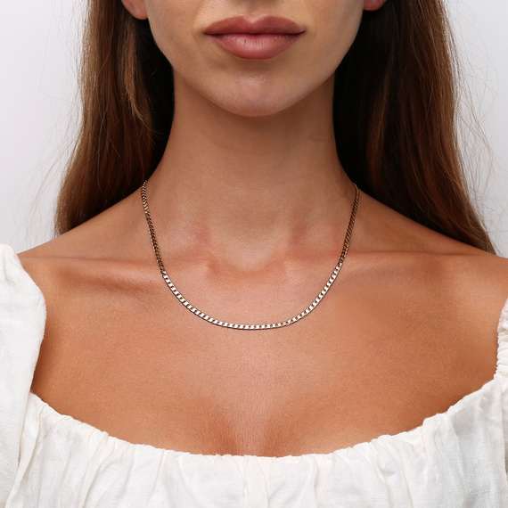 Herren-Goldkette 585 Panzerkette 3,1 mm Länge 55 cm