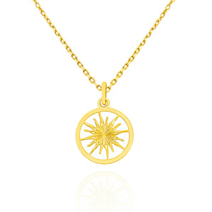 Gold-Anhänger Sonne 585 einfarbig Sonne