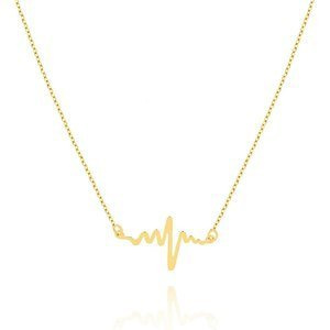 Lifeline Gold Halskette EKG Puls 585