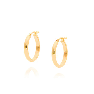 Dicke Goldkreis Ohrringe 585 eingeschnittene Diamantbesatz 2,5 cm