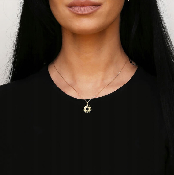 Goldanhänger 585 Sonne Sonne 2,2 cm