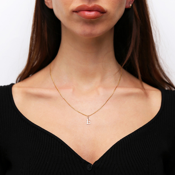 Goldanhänger 585 einfacher Kleinbuchstabe H