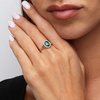 Goldring 585 Saphir 0,43 Karat Diamanten 0,14 Karat