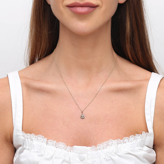 Gold-Anhänger Sonne 585 einfarbig Sonne