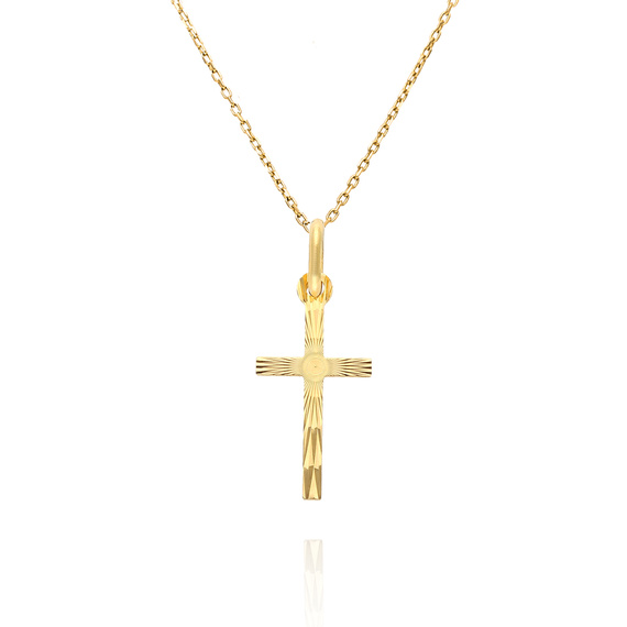 Gold 585 Diamant-Kreuz-Anhänger