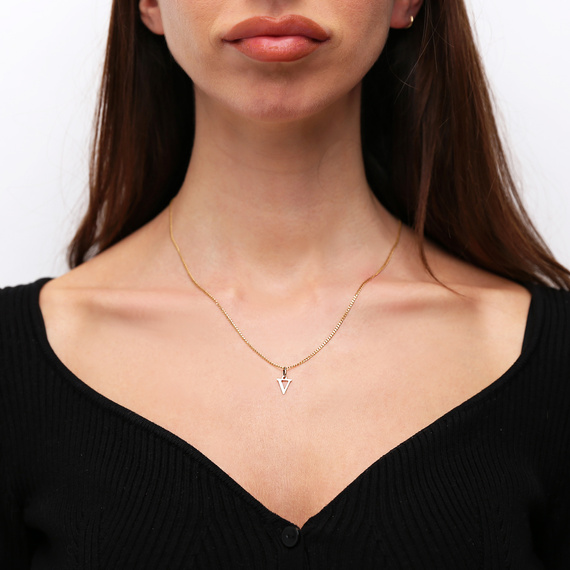 Goldanhänger 585 einfacher Kleinbuchstabe H