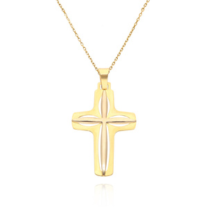 Gold-Anhänger 585 durchbrochenes Kreuz