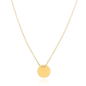 Goldene Halskette 585 Kreis