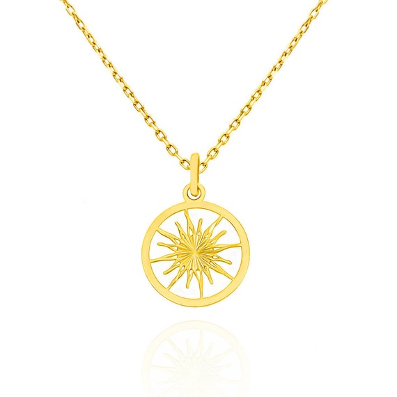 Gold-Anhänger Sonne 585 einfarbig Sonne