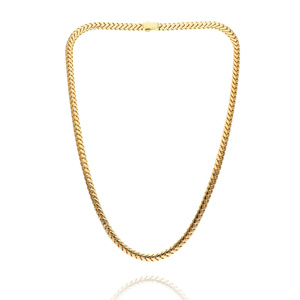 Gold massive Kette 585 Viper 62 cm