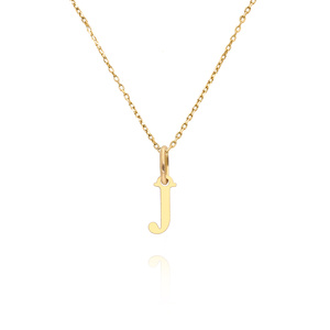 Goldanhänger 585 einfacher Kleinbuchstabe J