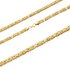 Gold Massivkette 585 Königsgeflecht 45 cm