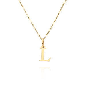 Goldanhänger 585 einfacher Kleinbuchstabe H