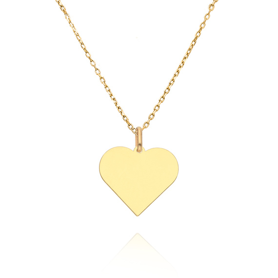 Gold 585 durchbrochener Herz-Anhänger