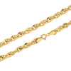 Goldkette 585 Iridiumgeflecht 5,5 mm Länge 50 cm