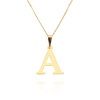 Gold-Anhänger 585 einfacher Buchstabe A Höhe 2 cm