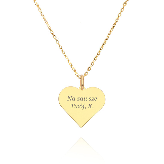 Gold 585 durchbrochener Herz-Anhänger