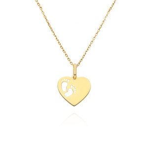 Gold 585 durchbrochener Herz-Anhänger