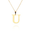 Gold-Anhänger 585 einfacher Buchstabe U Höhe 2 cm