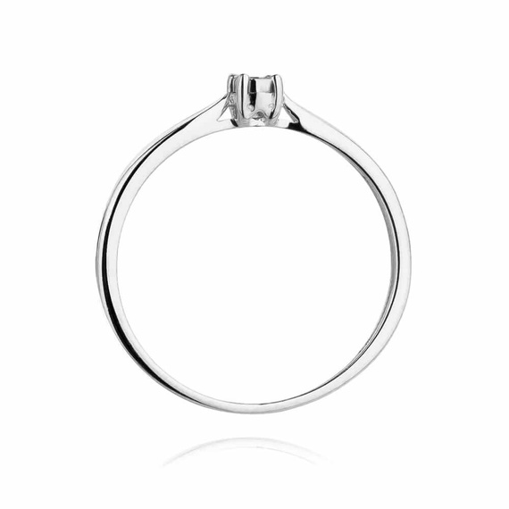 Verlobungsring aus Gold mit 0,01 Karat Diamant