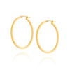 Gold 585 Diamant Kreis Ohrringe Durchmesser 3 cm